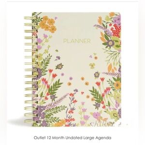 Vera Bradley 12 month undated large agenda in Evening Garden